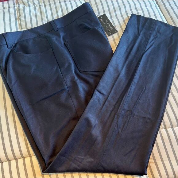 NWT $178 The Men's Store at Bloomingdale's Wool Dress Pants, Navy, Men's 40R - Picture 1 of 6
